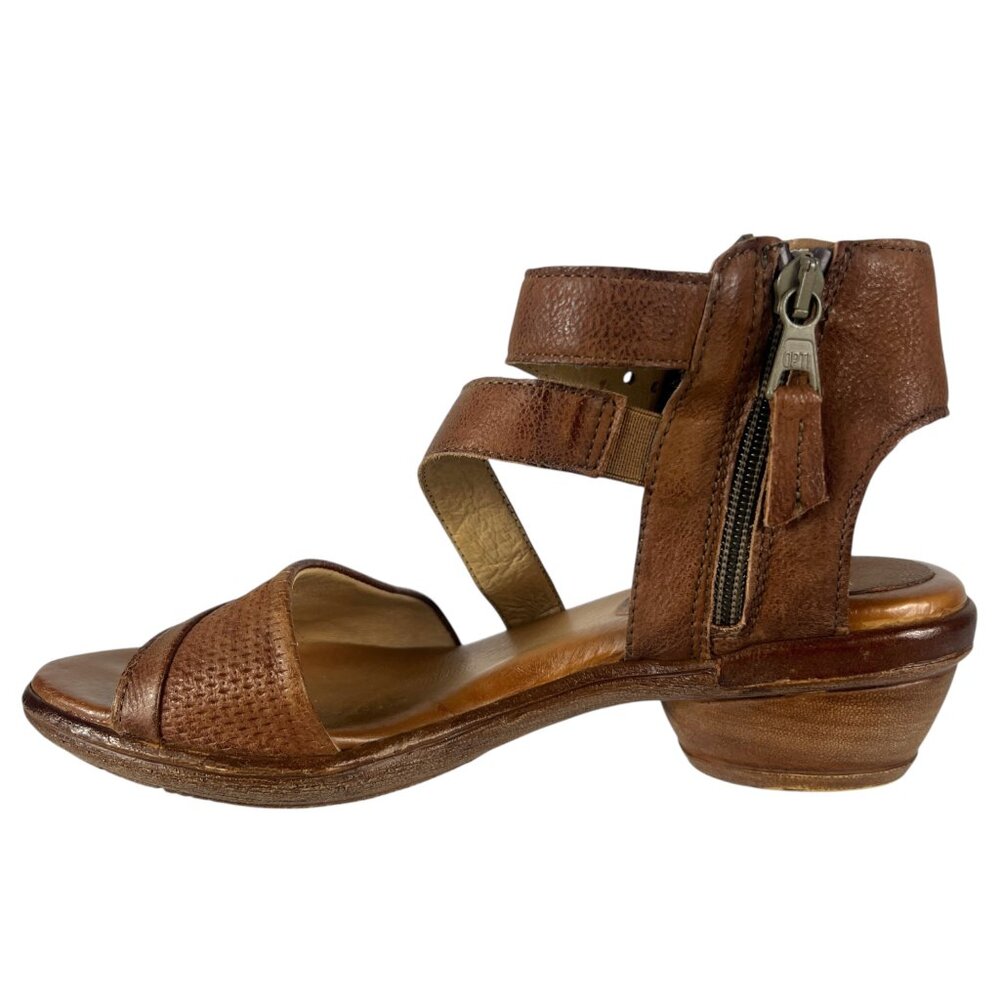 Miz Mooz Coolidge Heeled Leather Sandasl in Brandy Brown Size US 6 ½ or 7 EU 37 - Picture 7 of 12